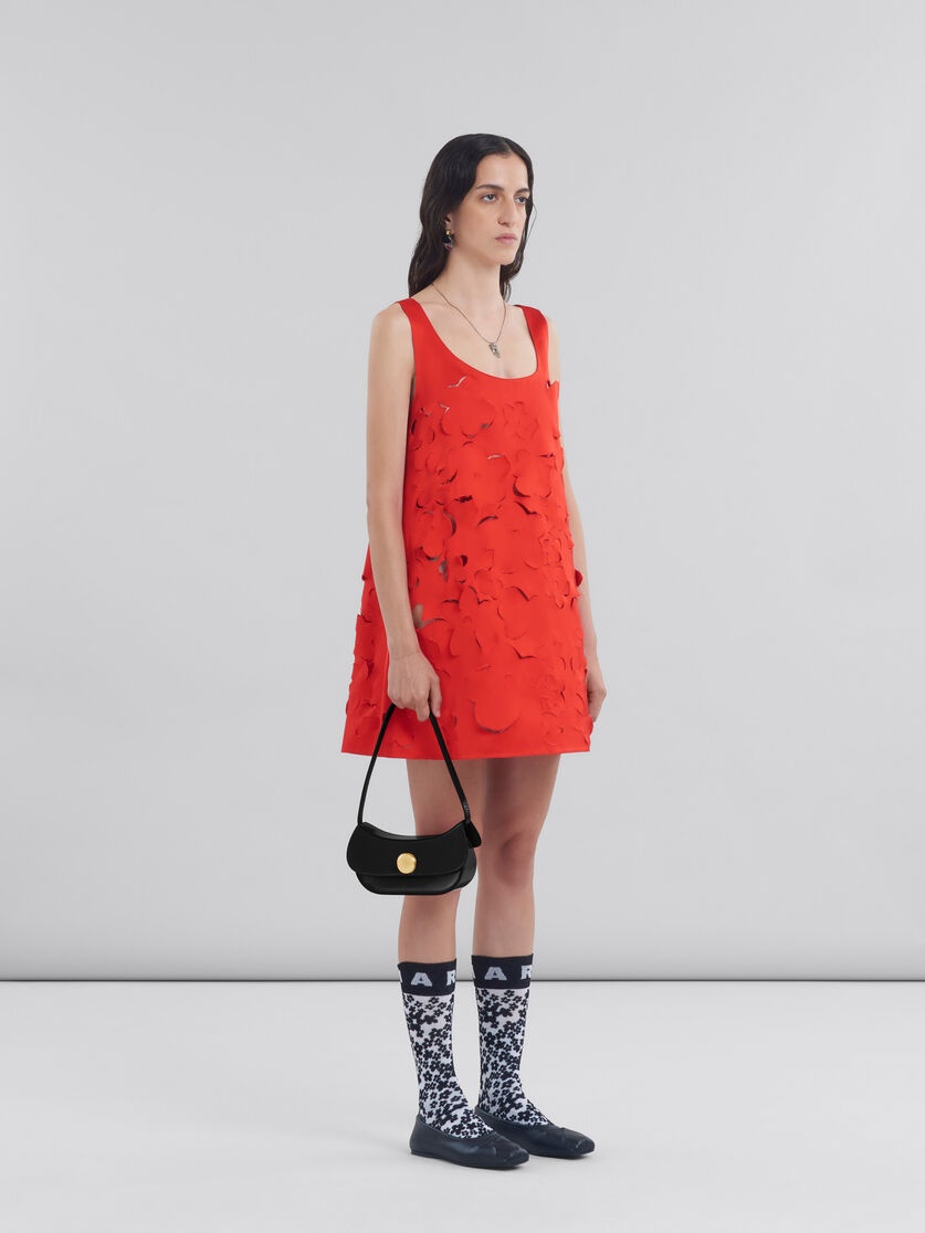 【送料&関税込】Marni Cut Out Detail Flared Duchess Satin Dr Flared duchess satin dress with cut out detail | Marni
