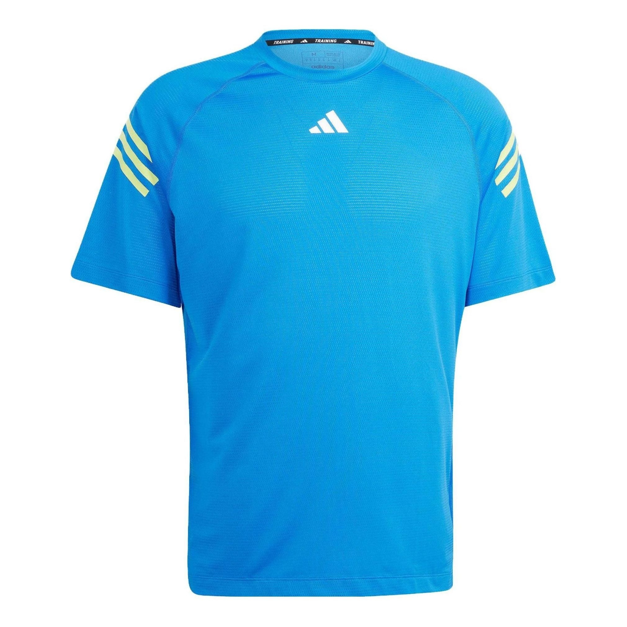 adidas Train Icons 3-Stripes Training T-Shirts 'Blue' IJ8120 - 1