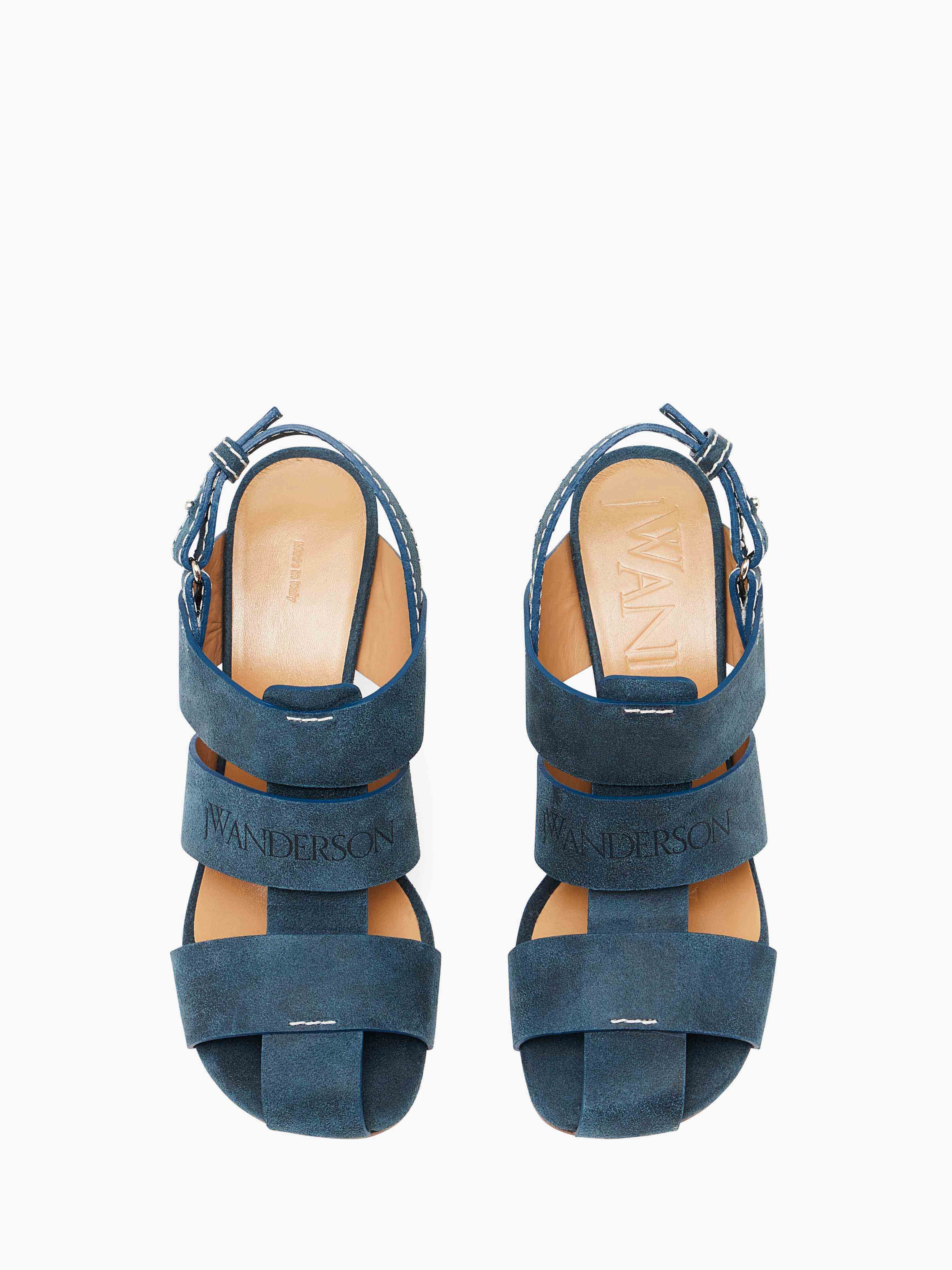SUEDE HEELED FISHERMAN SANDALS - 4