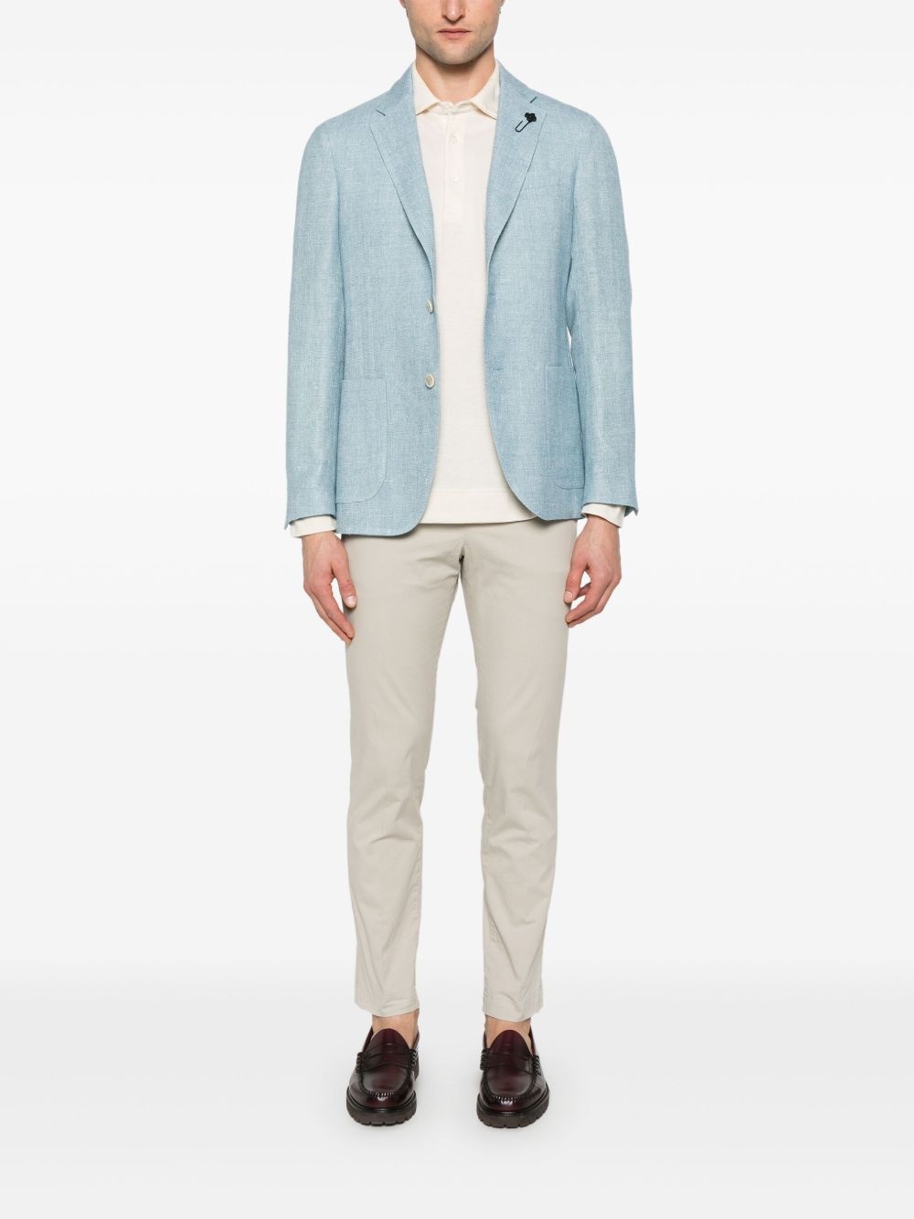 long-sleeved polo shirt - 2