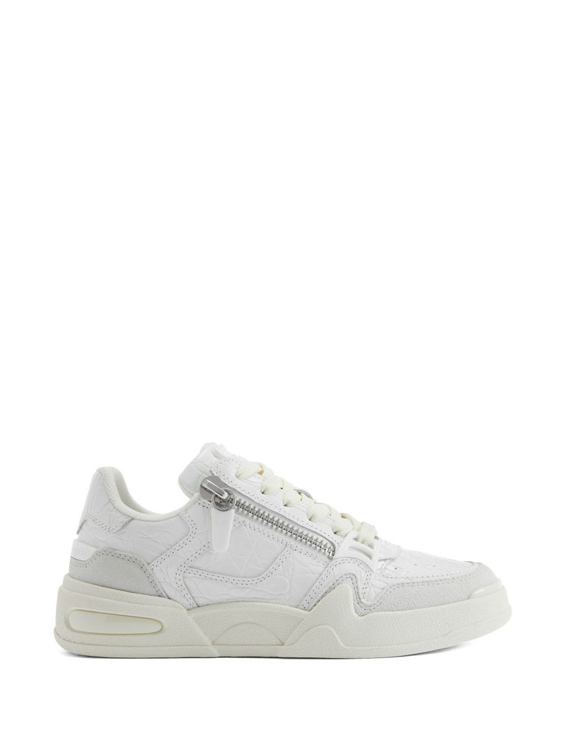 Gz-ghost crocodile print side zips sneakers 1