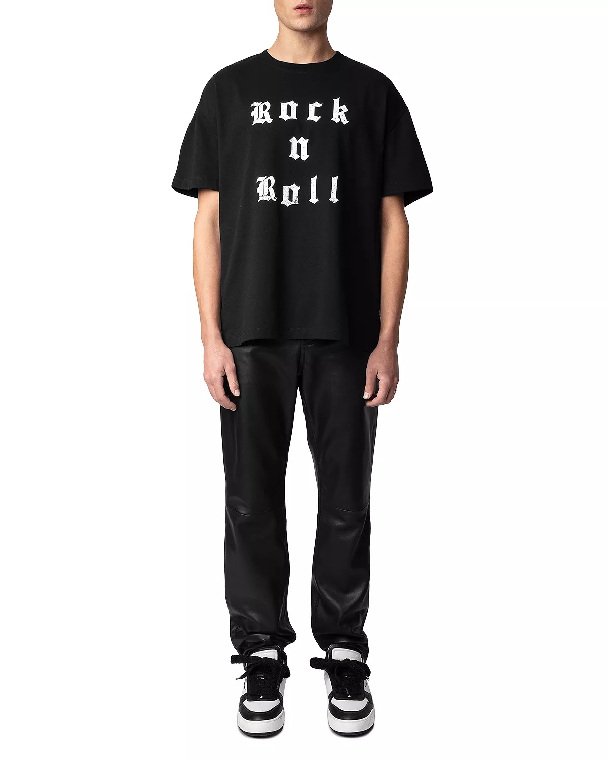 Teddy Cotton Studded Rock N Roll Graphic Tee - 2