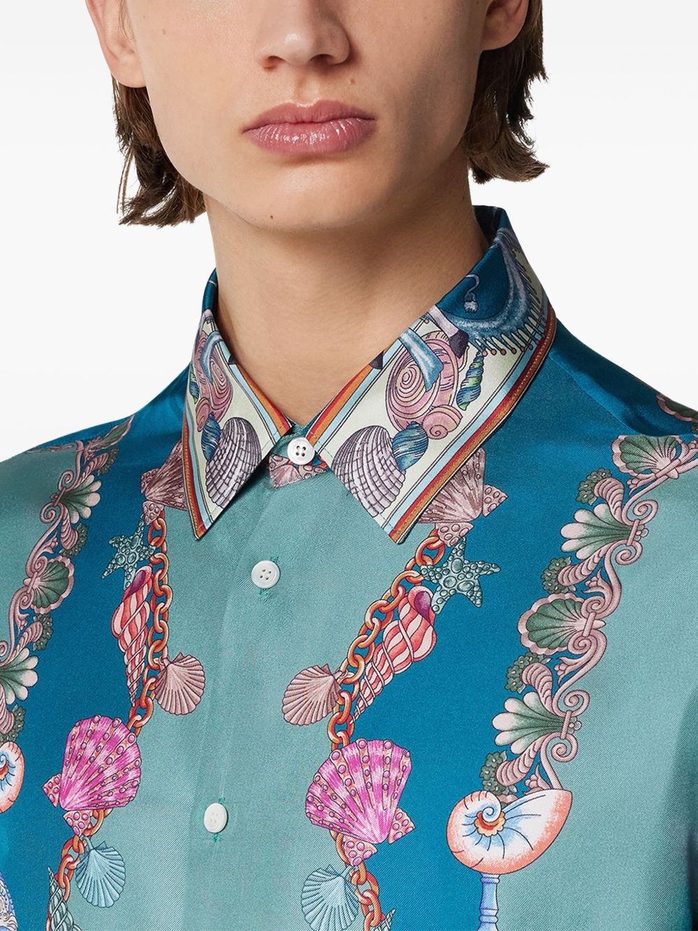 Coral Theatre silk shirt - 5