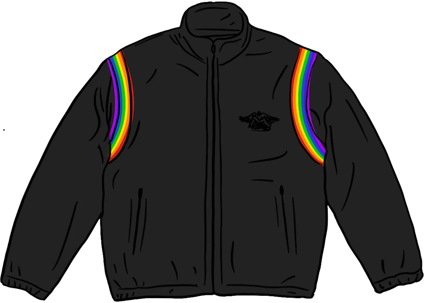 Supreme HYSTERIC GLAMOUR Velour Track Jacket Black - 1