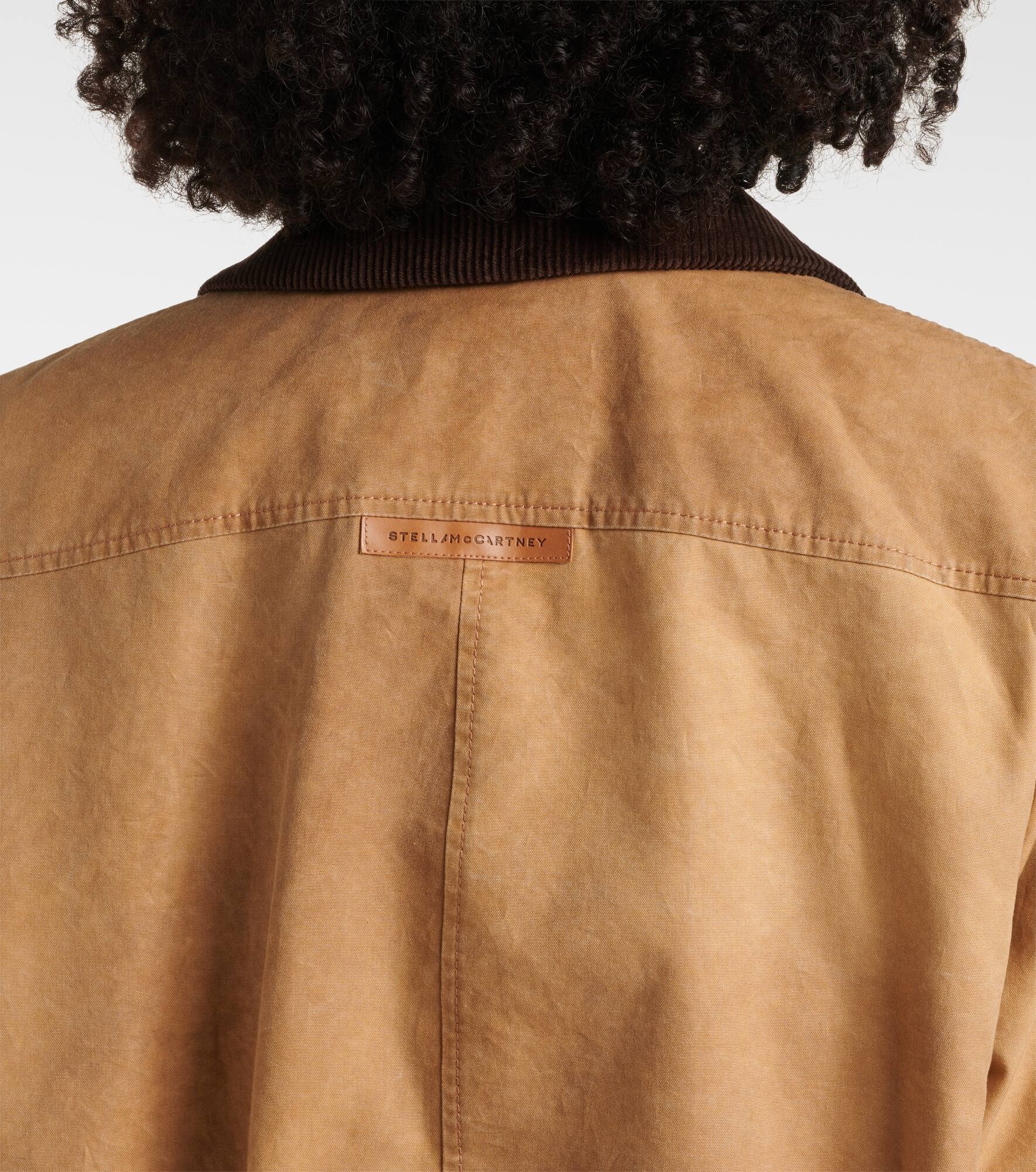 Corduroy-trimmed cotton field jacket - 6