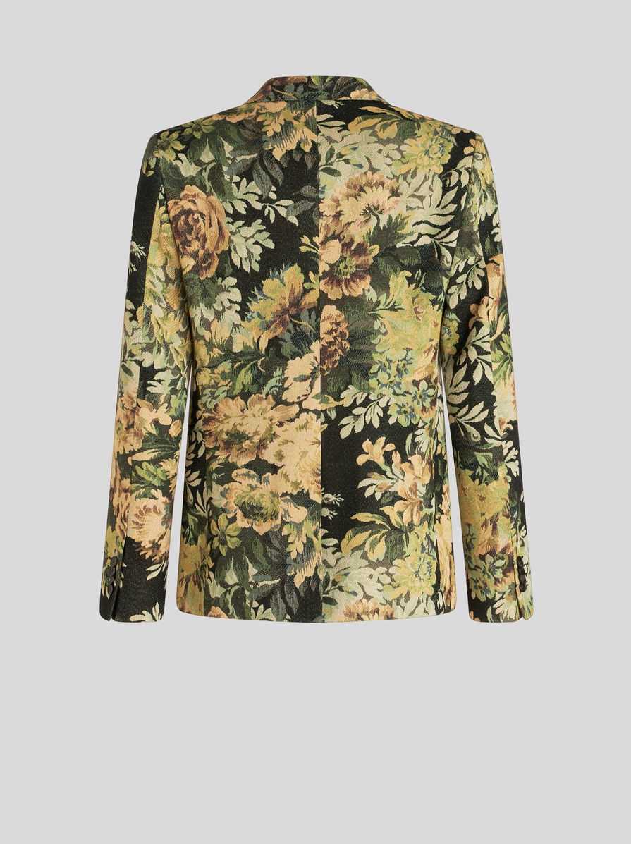 DOUBLE-BREASTED JACQUARD JACKET - 5