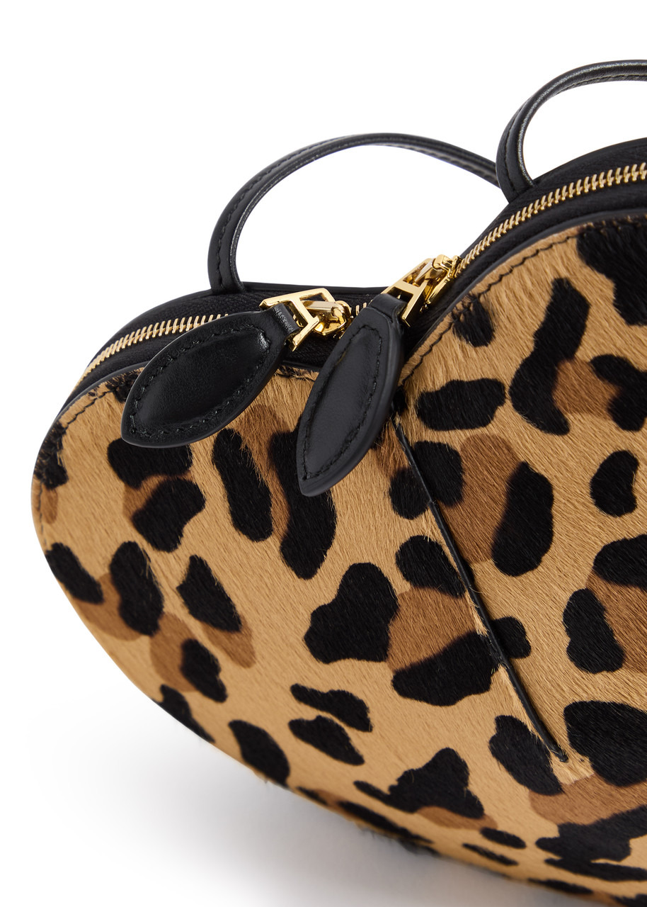 Alaïa Le Coeur Leopard-print Calf Hair Crossbody bag - 3