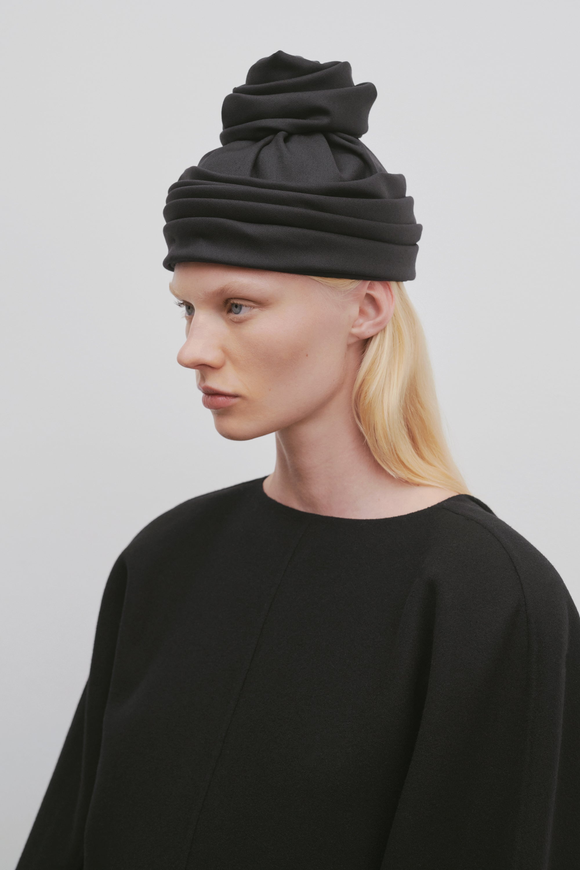 Penelope Hat in Virgin Wool and Cotton - 3
