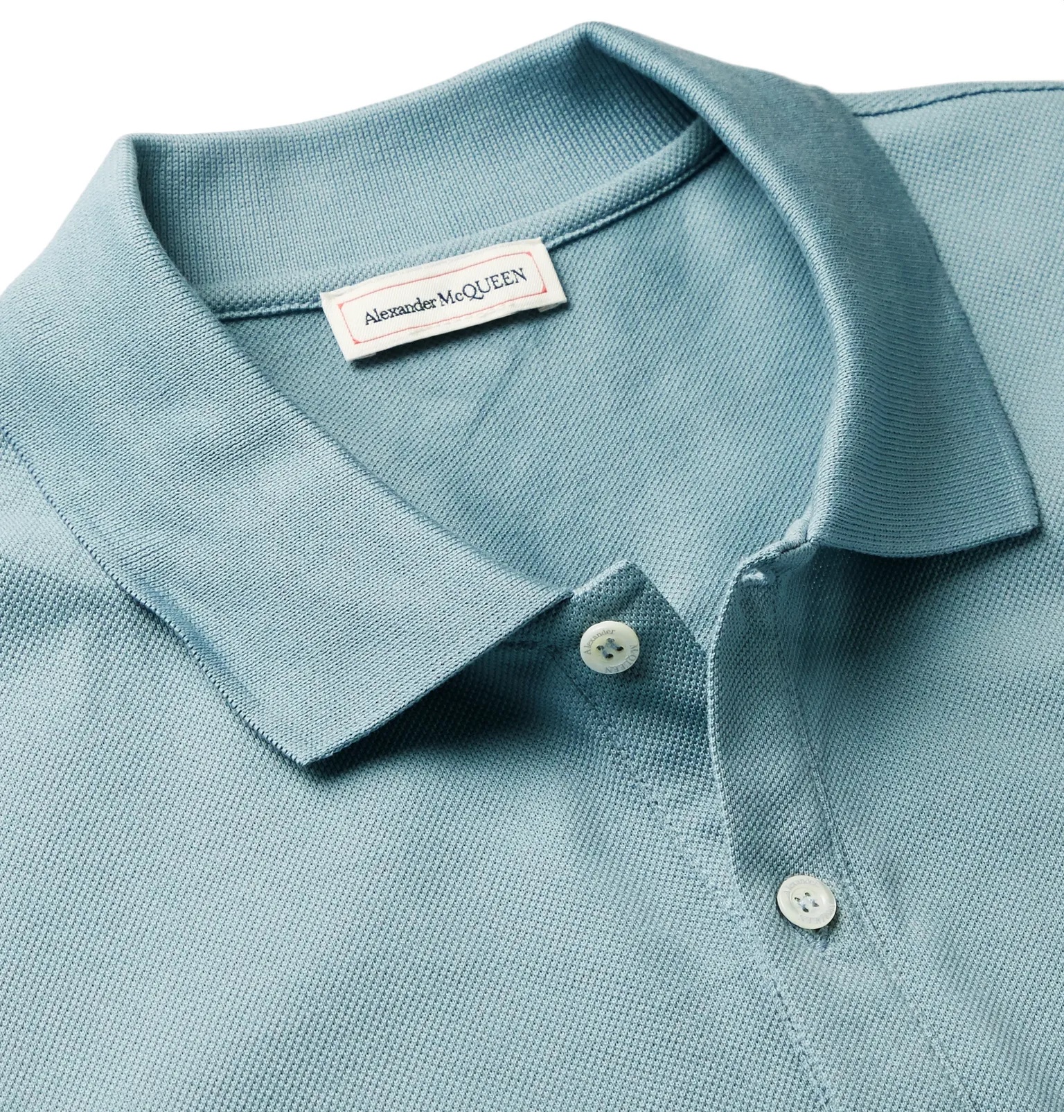 Appliquéd Cotton-Piqué Polo Shirt - 5