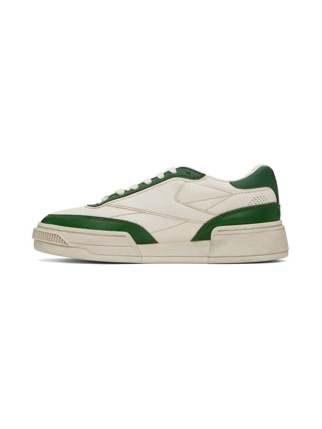 Off-White & Green Club C LTD Sneakers - 3