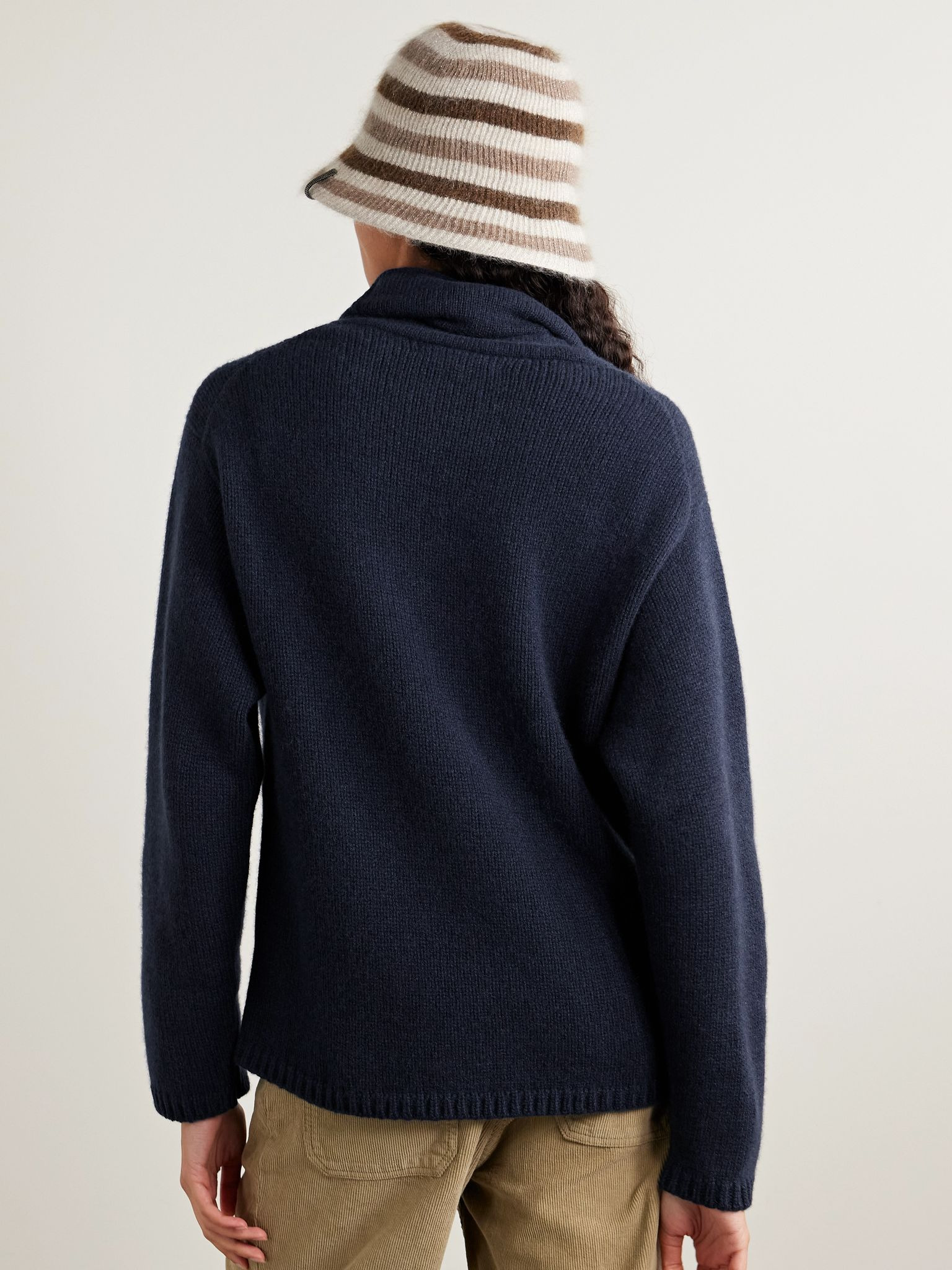 Cashmere turtleneck sweater Navy - 4