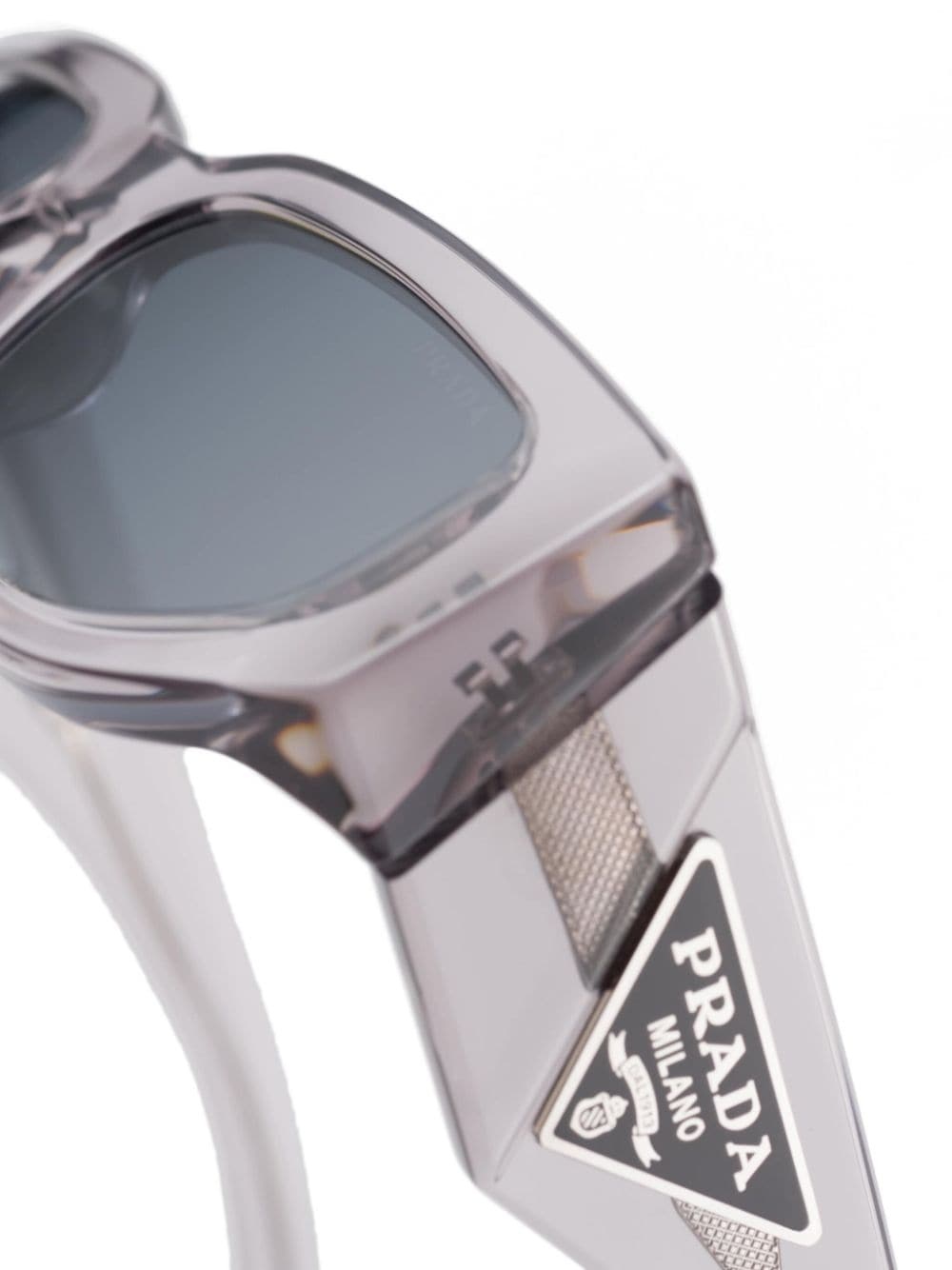 triangle-logo rectangle-frame sunglasses - 4