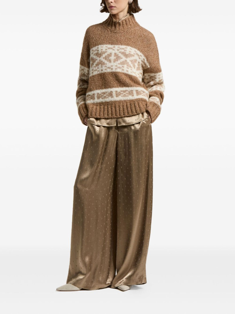 fairisle-pattern high-neck sweater 3