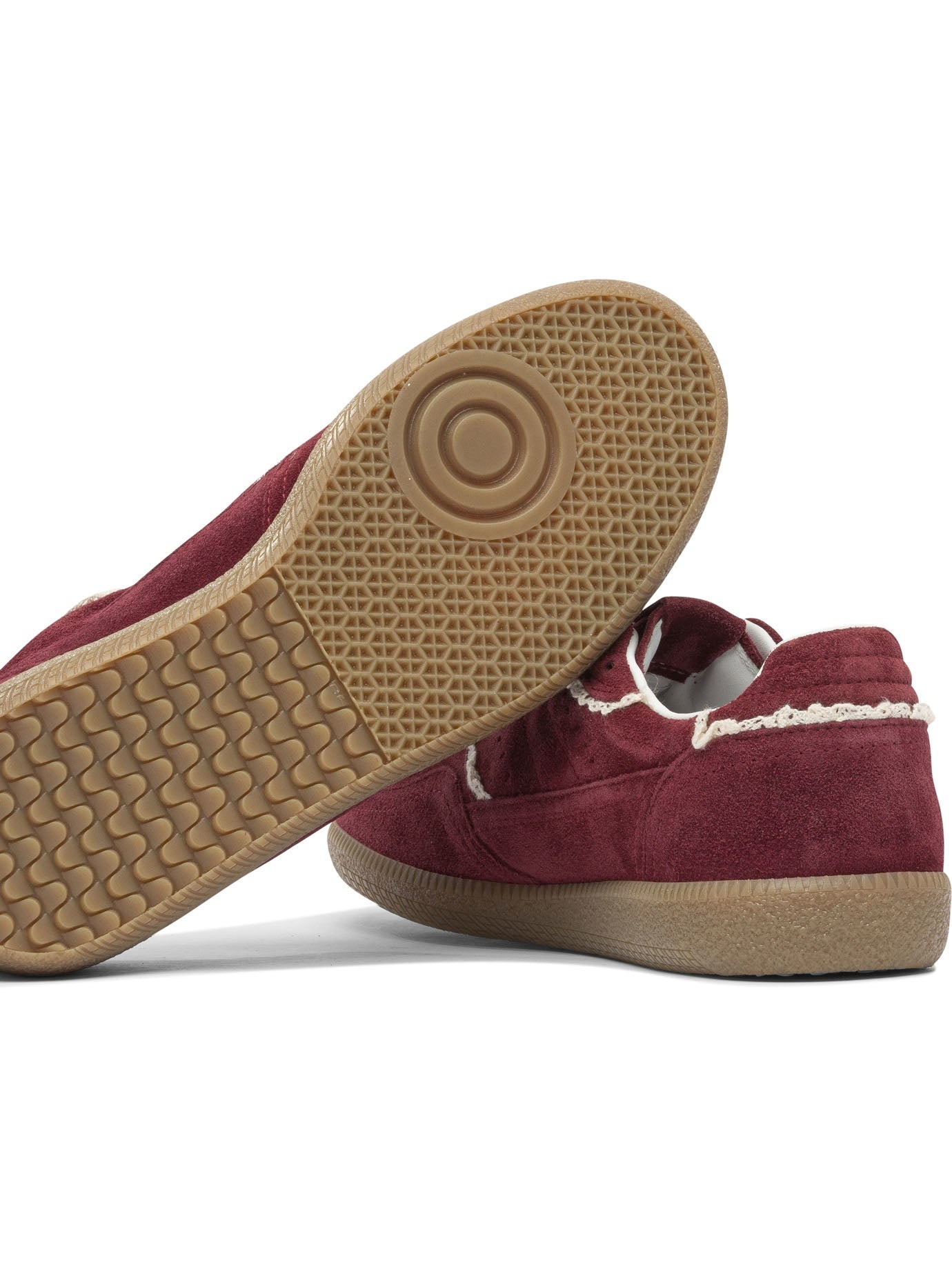 Alohas - Alohas Tb.490 Crochet Burgundy Leather Sneakers - 5
