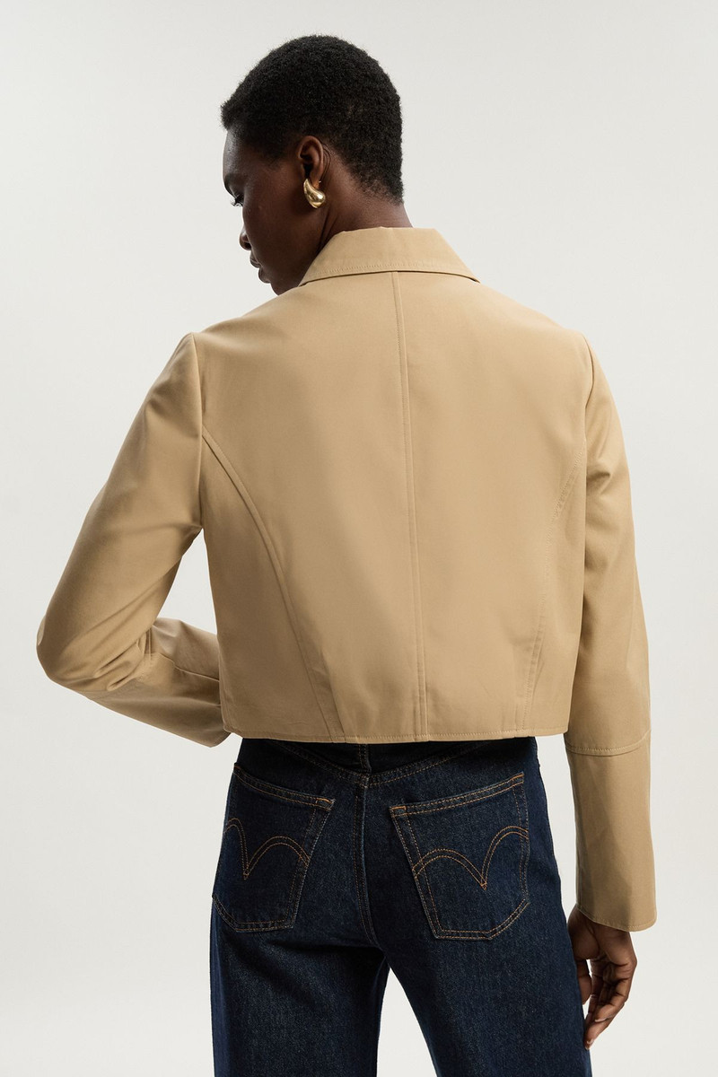 Cotton Button Tailored Jacket 6