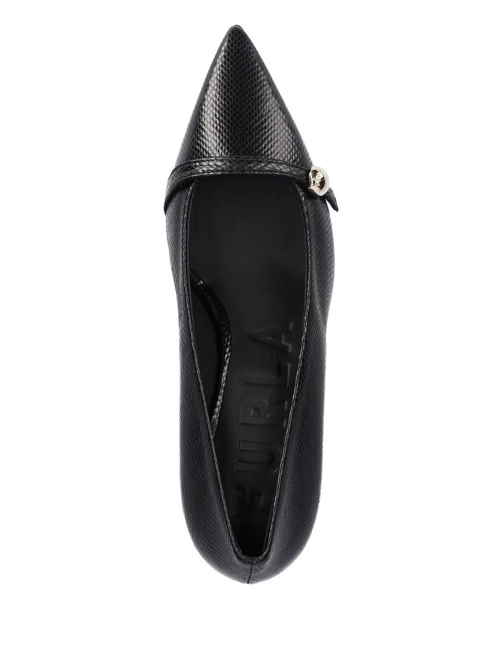 55mm embossed kitten-heel pumps - 2