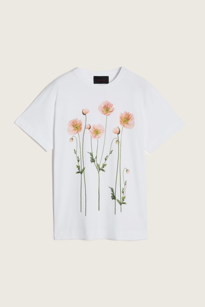 Poppy Field Print T-Shirt 1