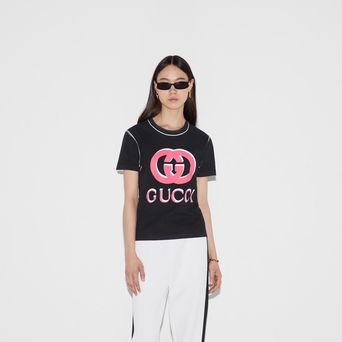 Gucci Interlocking G print cotton T-shirt - 3