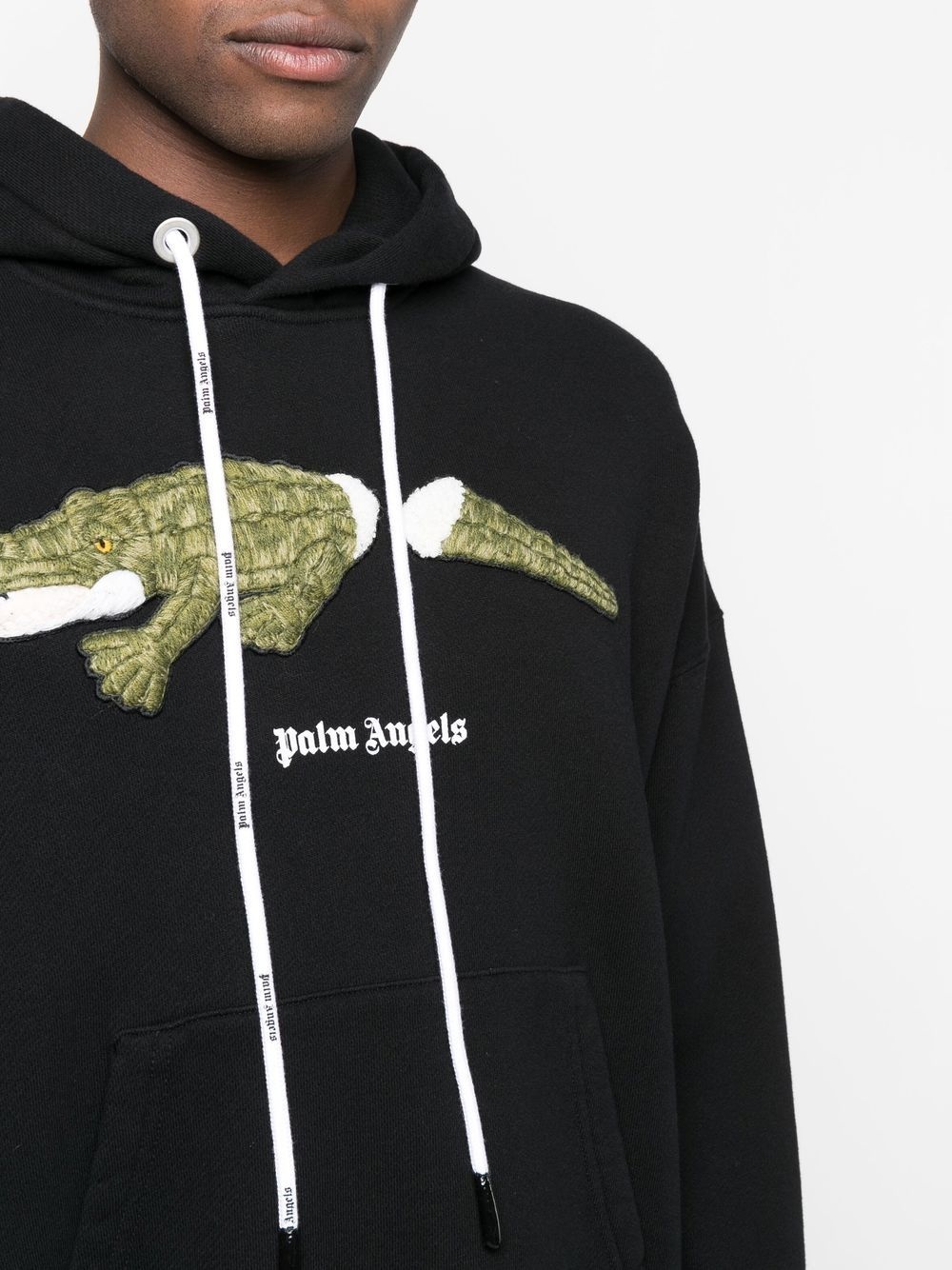 crocodile cotton hoodie - 5