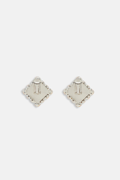 Alessandra Rich SQUARE CRYSTAL EARRINGS outlook