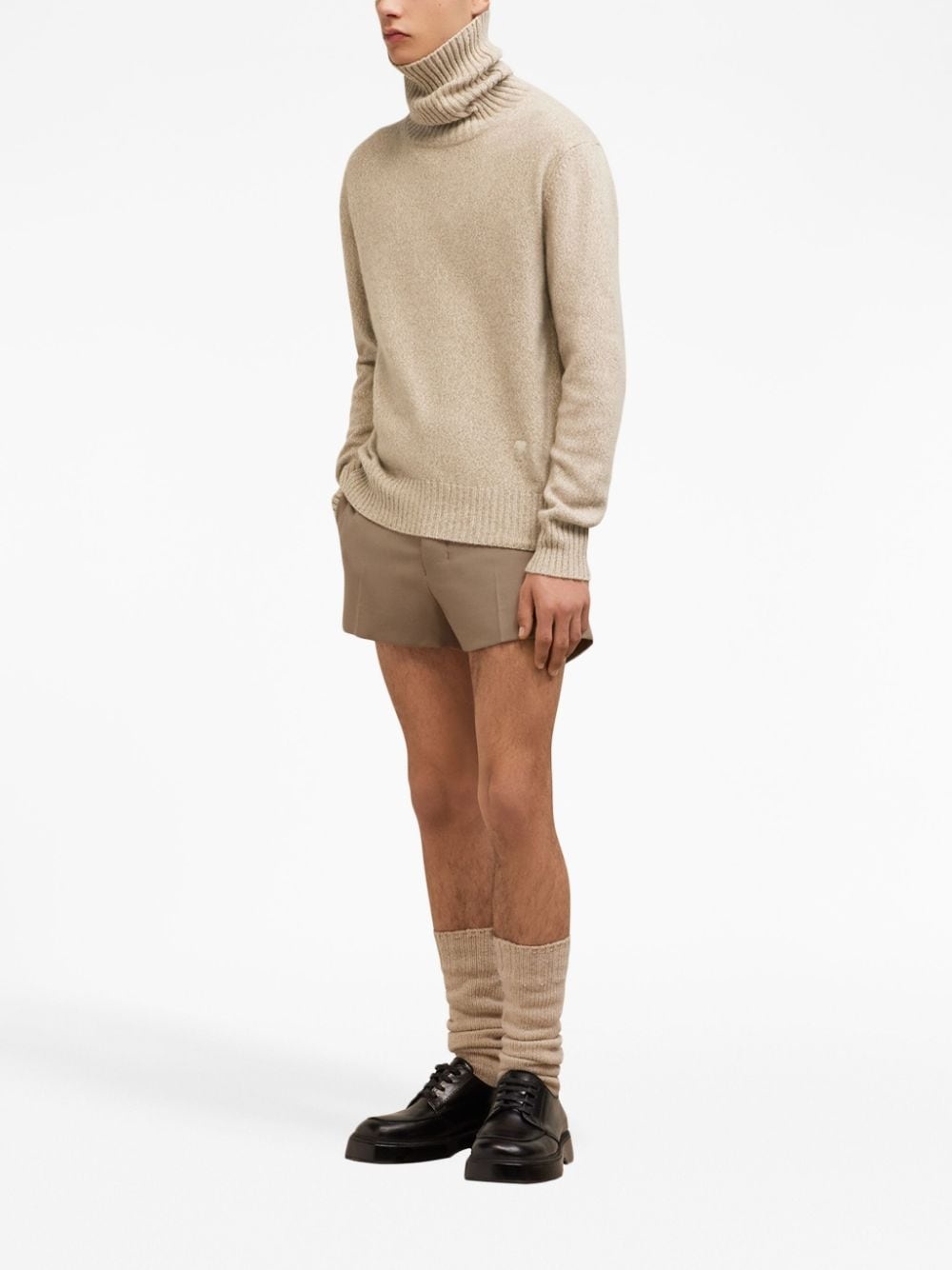 roll-neck cashmere jumper - 4