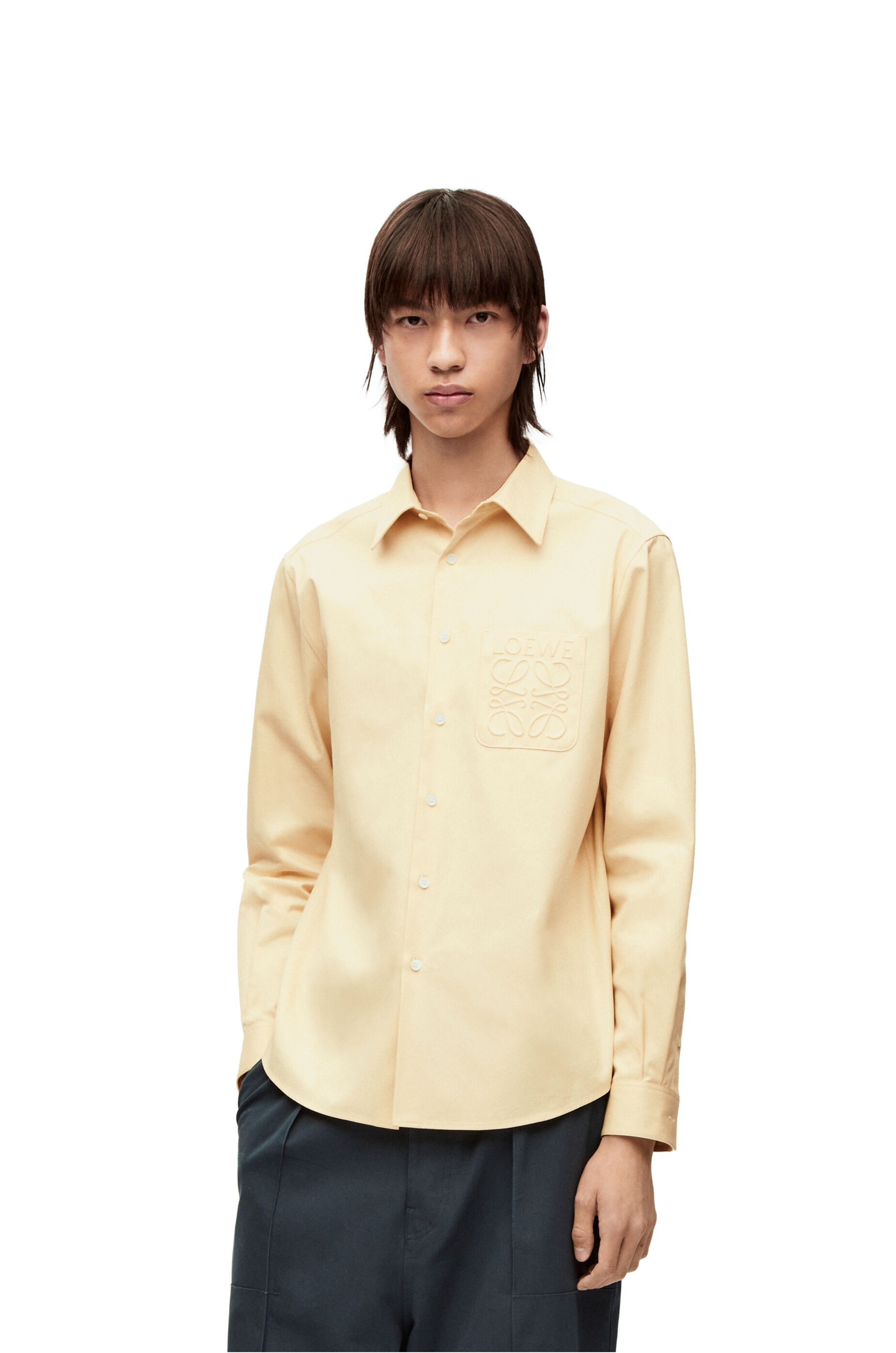 Anagram debossed shirt in cotton - 3