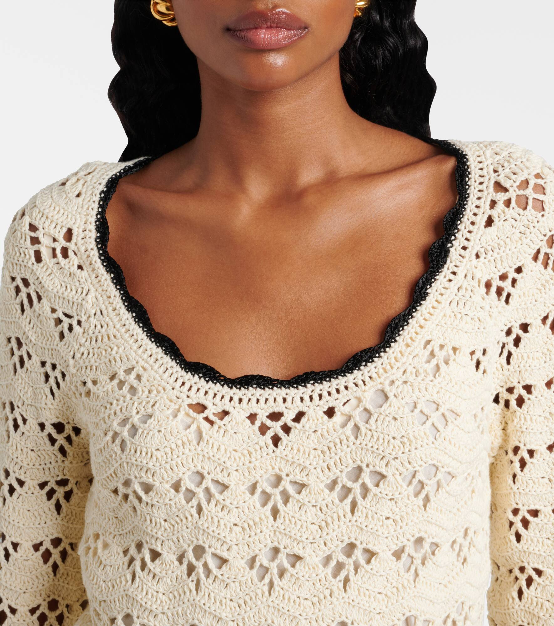 Rhiannon pointelle cotton minidress - 4