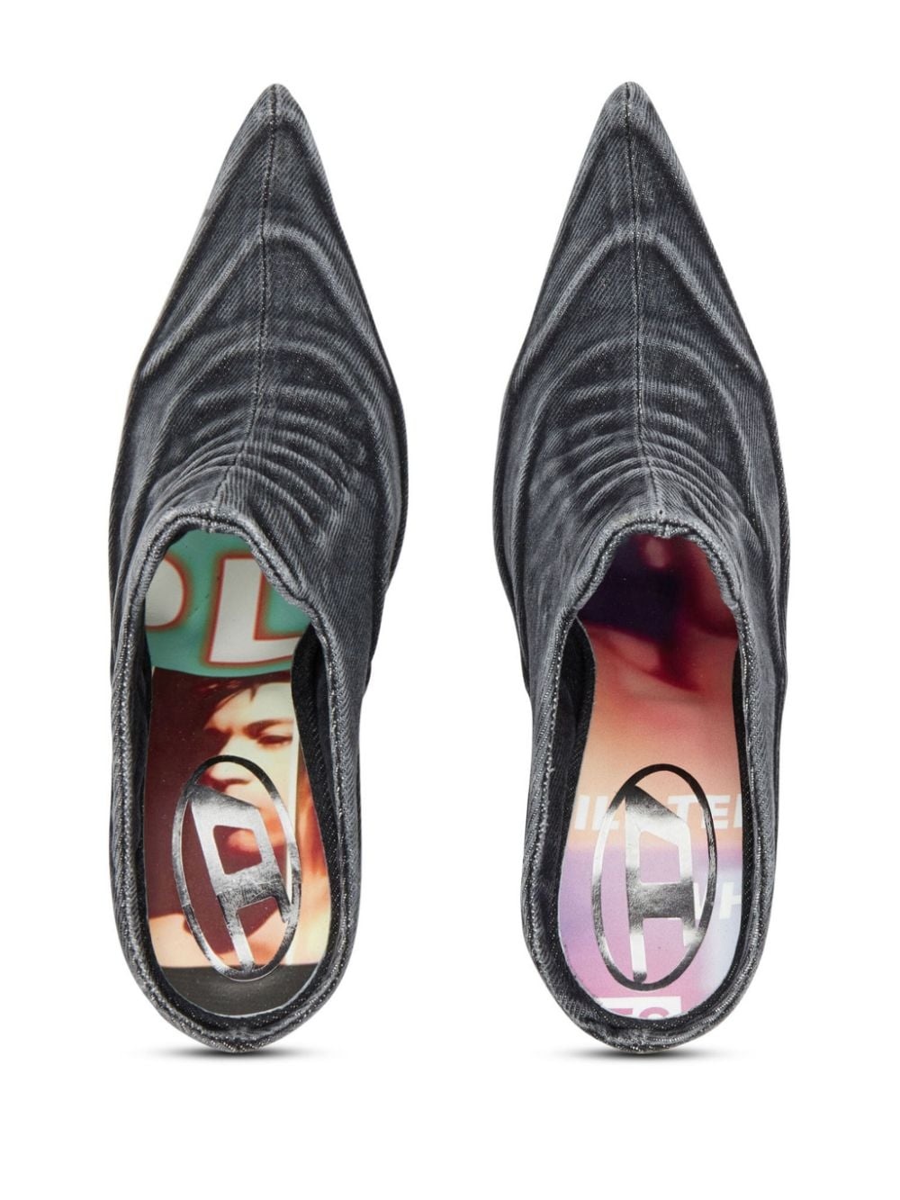 D-CLOUD ML denim mules - 4