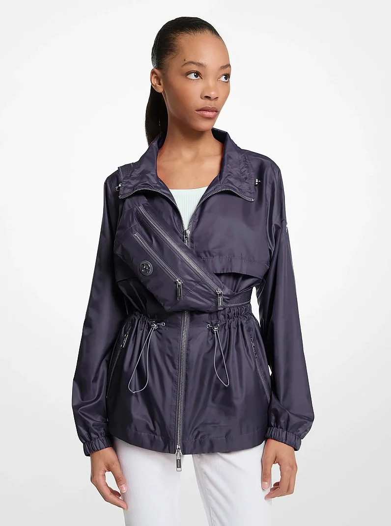 2-in-1 Packable Ciré Anorak and Sling Pack - 1
