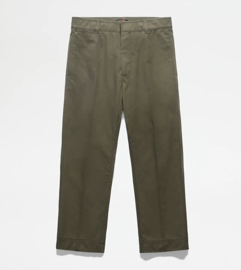 CHINO TROUSERS - GREEN 1