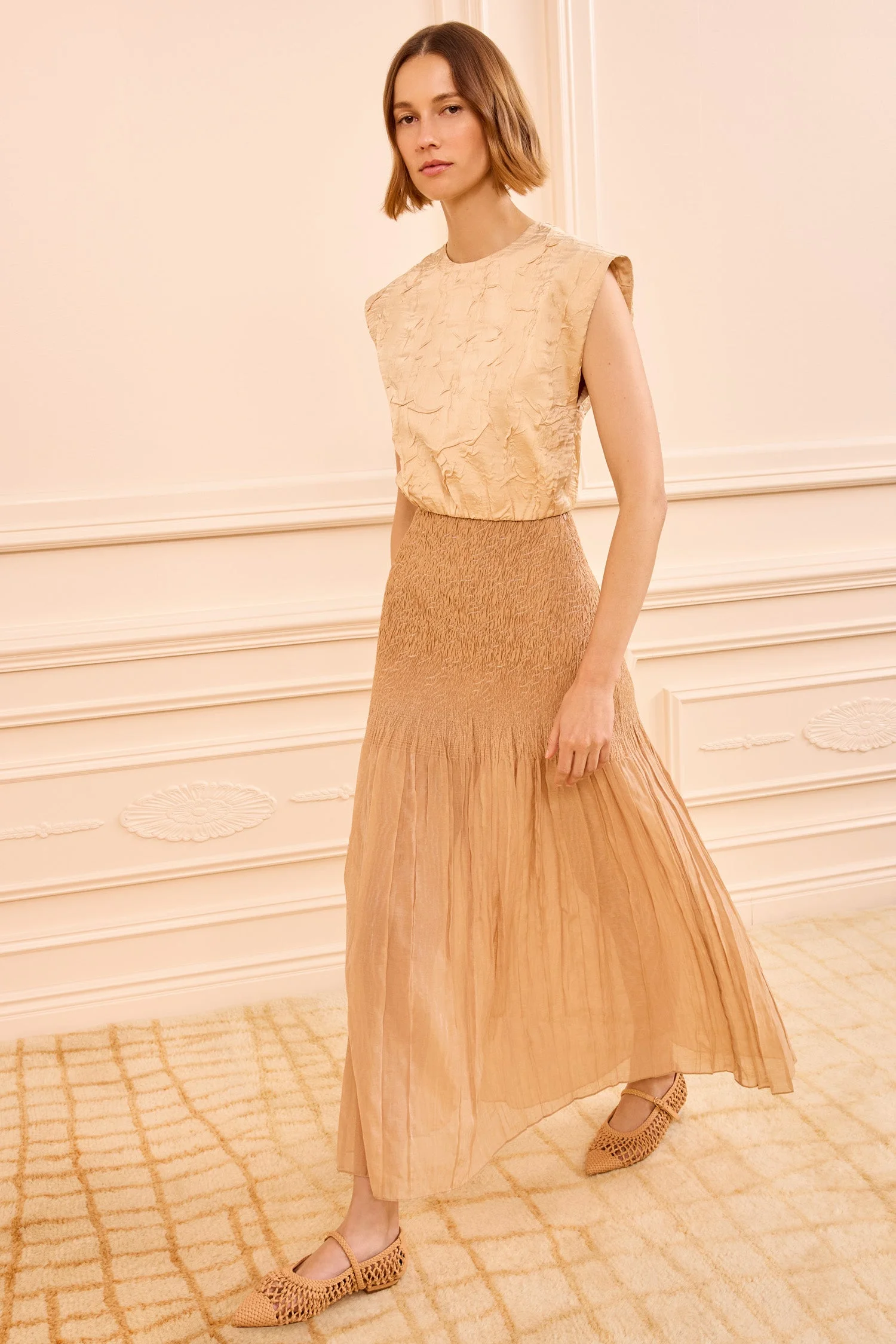 Antonia Smocked Skirt - 1