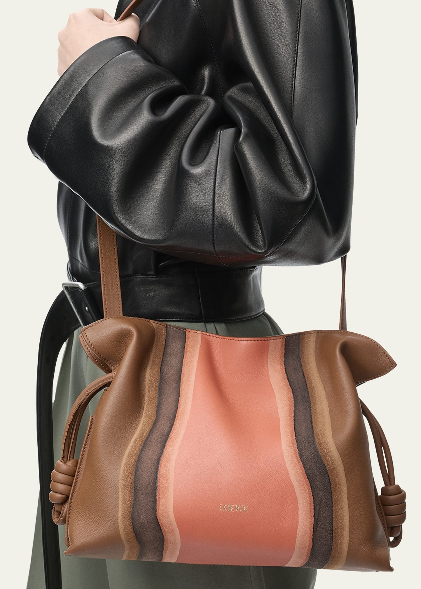 Flamenco Clutch Bag in Nappa Leather - 4