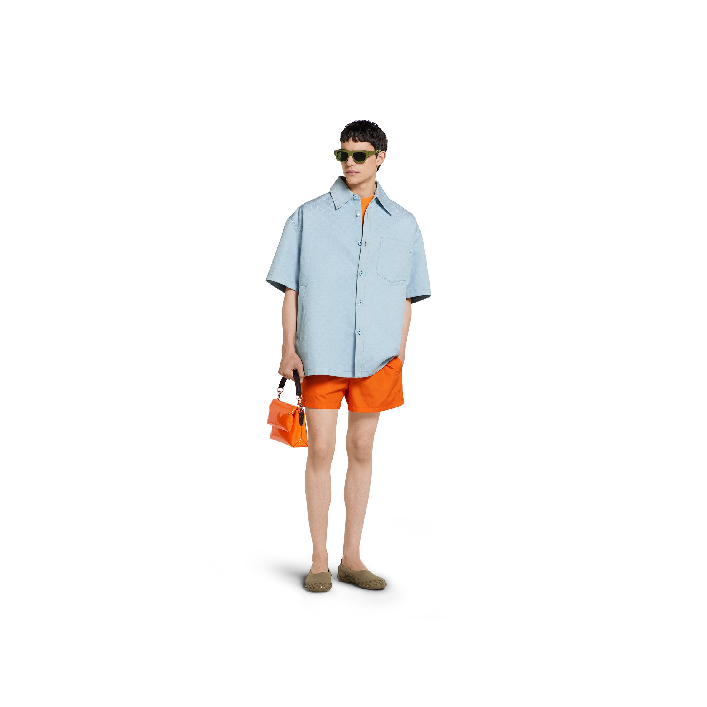 Oversize GG cotton shirt - 2