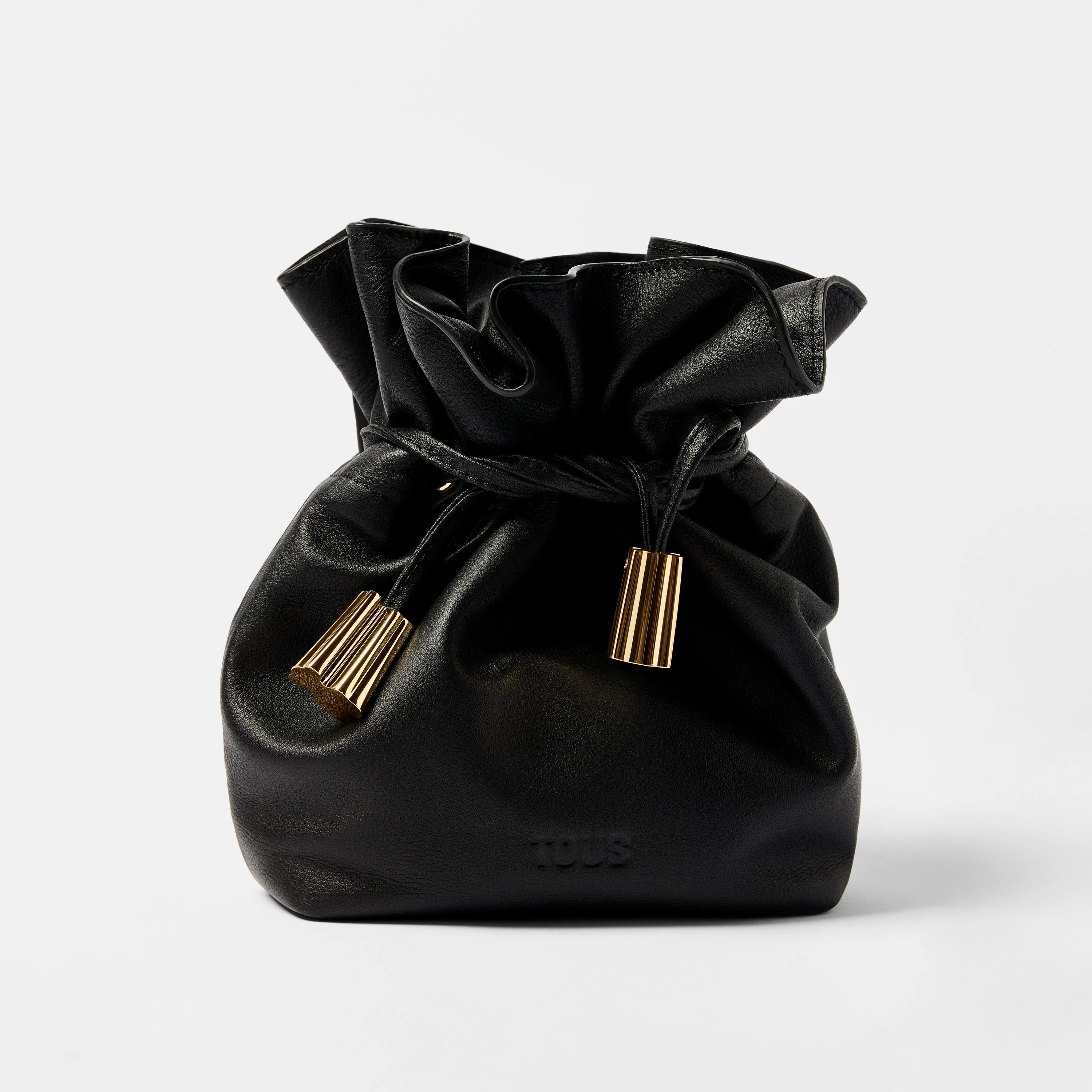 Small black leather Bucket bag TOUS Heritage - 1