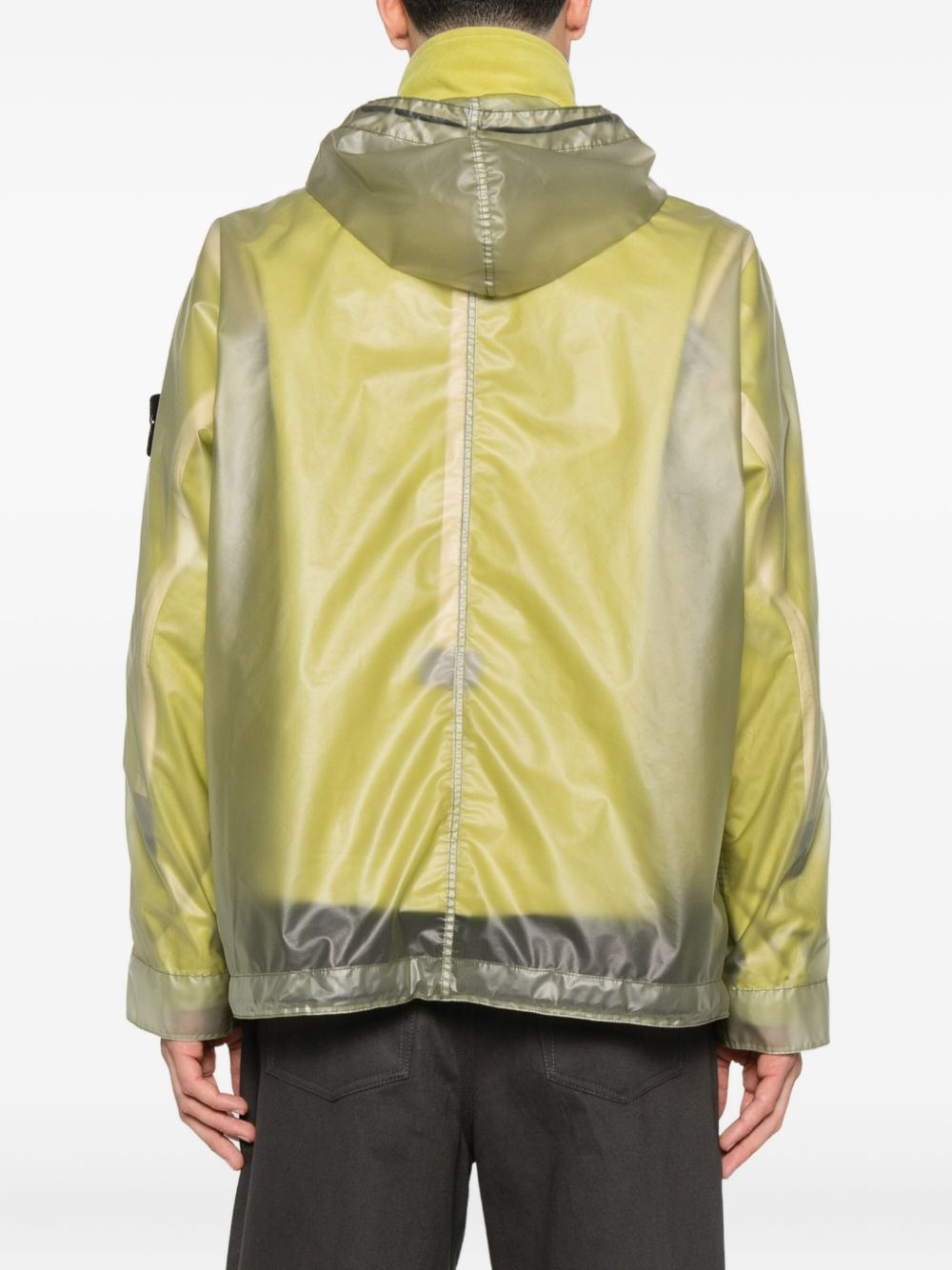 hooded transparent raincoat - 4