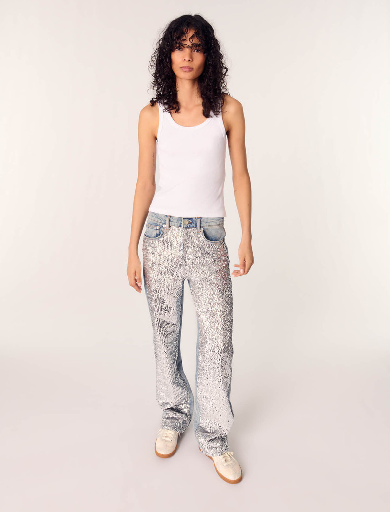 Sequinned jeans 5