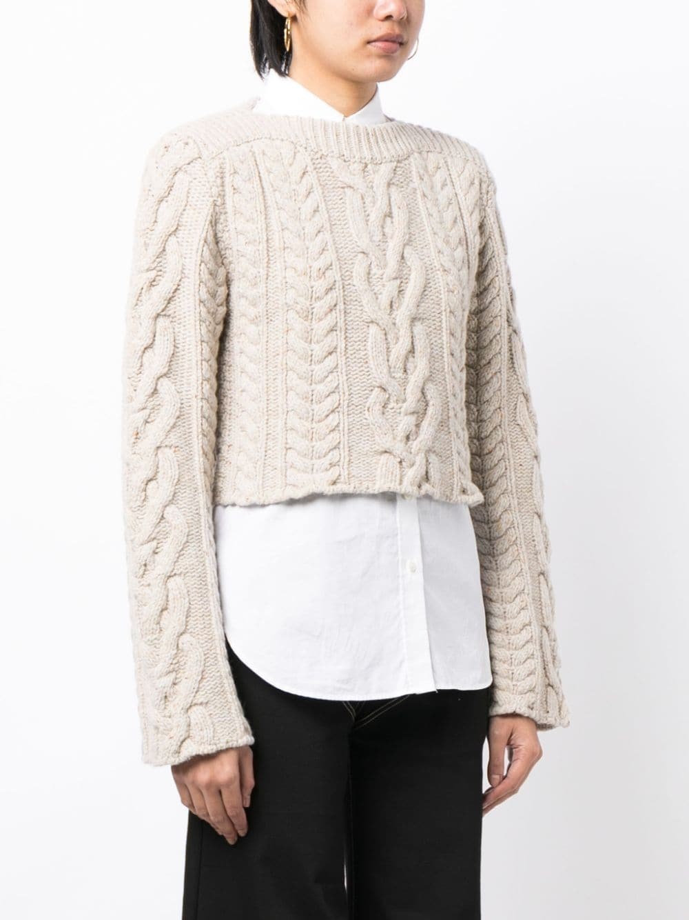 chunky-knit wool blend jumper - 3
