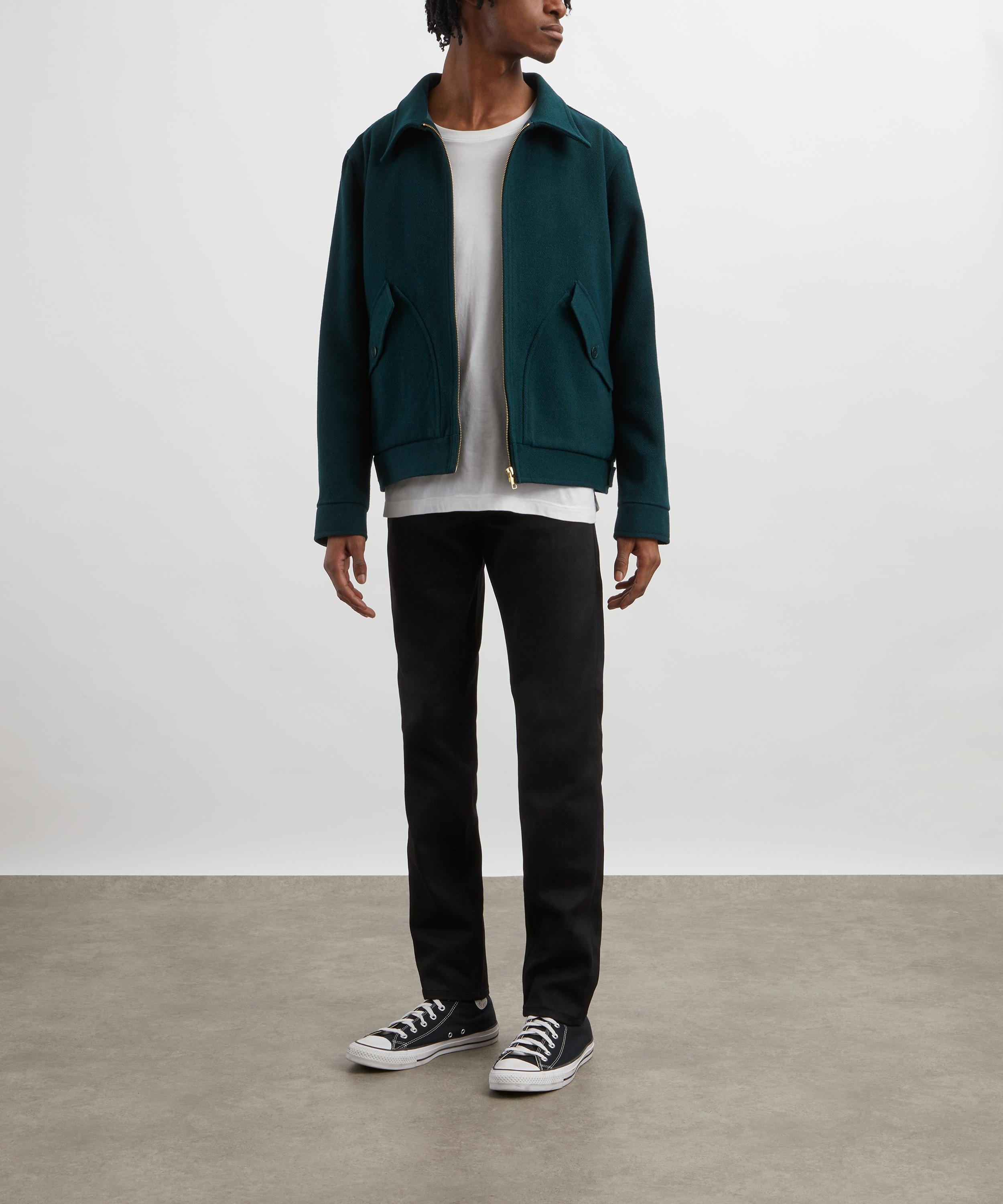 Lean Dean Jeans in Dry Black Selvage - 2