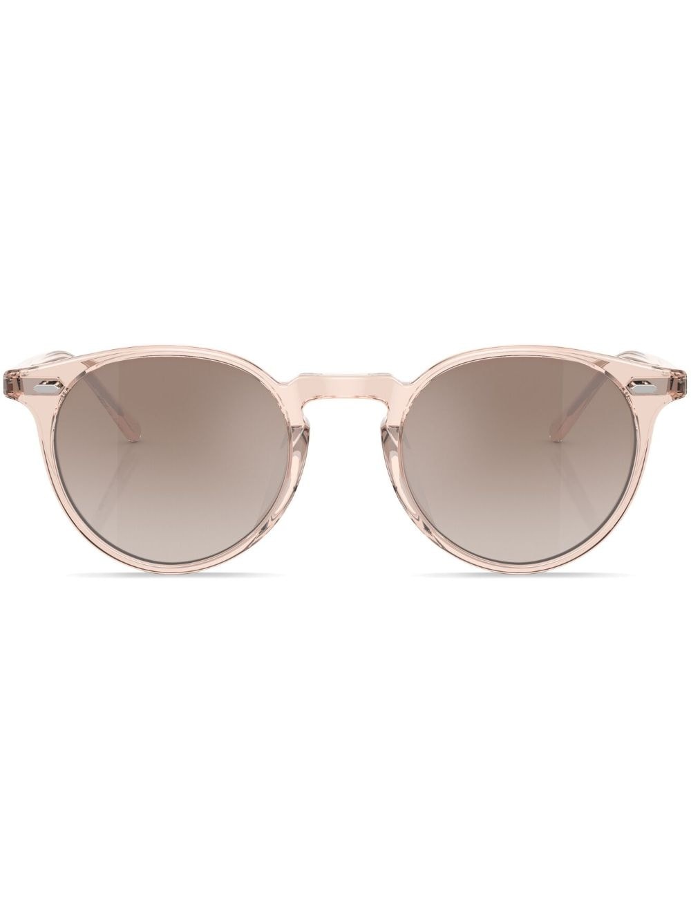 round-frame tinted-lenses sunglasses - 1