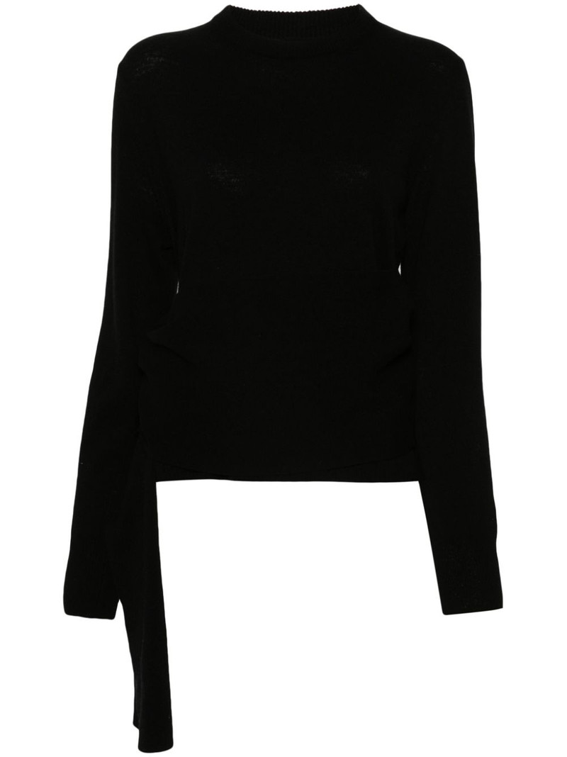 single-stitch logo sweater 1