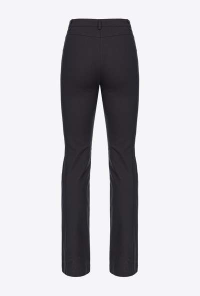 PINKO FLARED TRICOTINE TROUSERS outlook