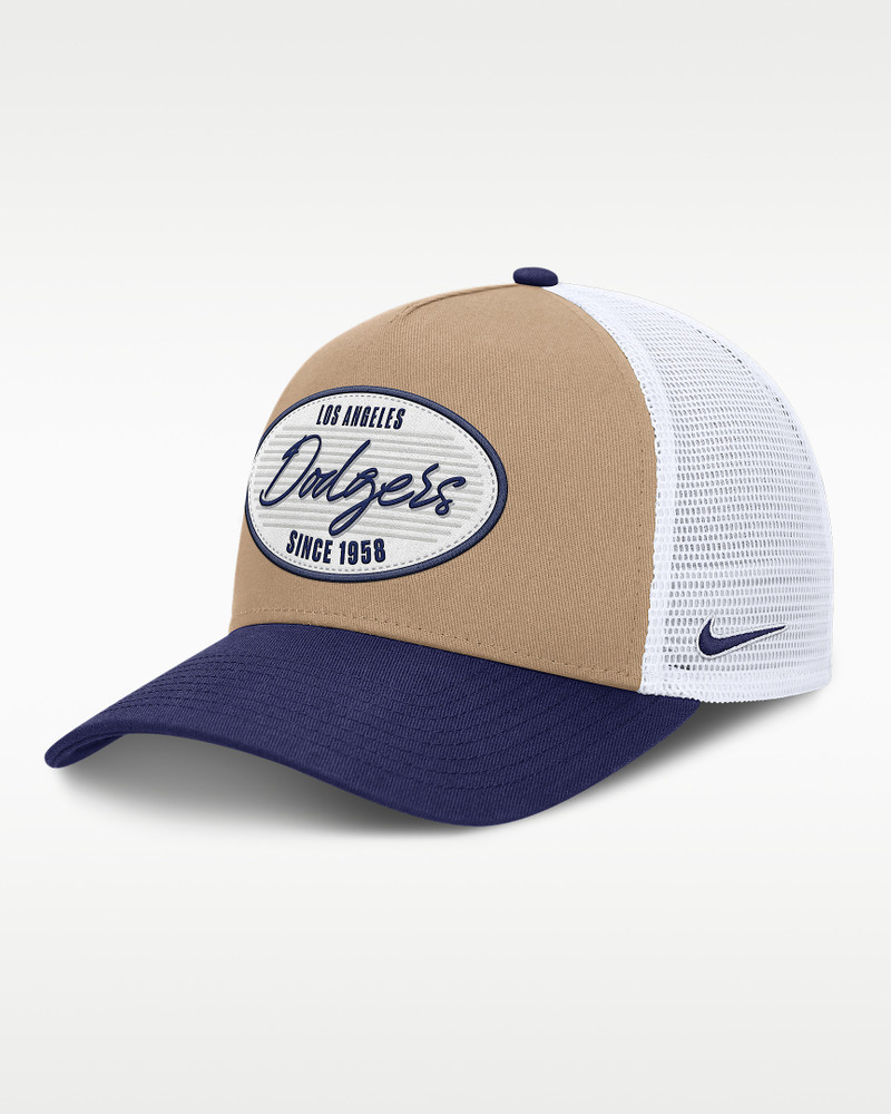 Los Angeles Dodgers Rise Men's Nike MLB A-Frame Trucker Adjustable Hat 1