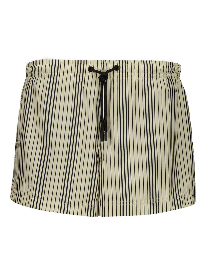 elasticated striped swim shorts 1
