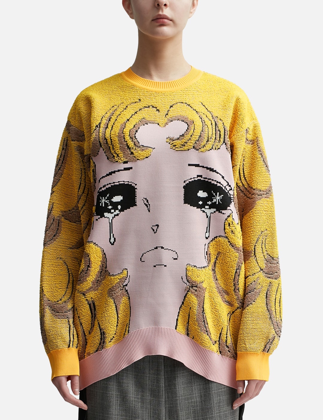 pushBUTTON ANIME KNITWEAR REVERSIBLE