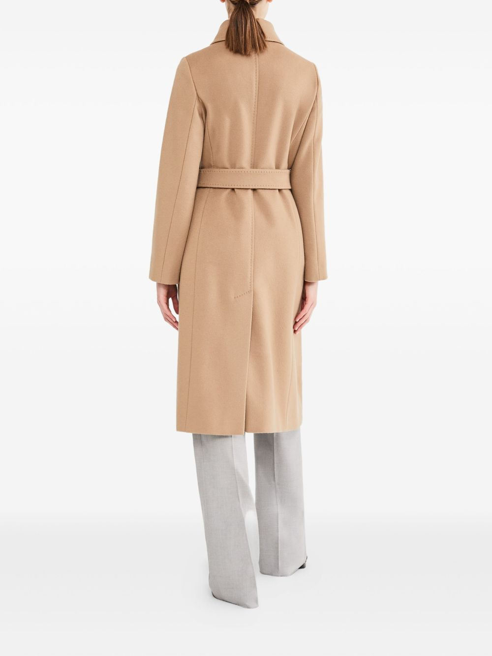 belted wool coat - 4
