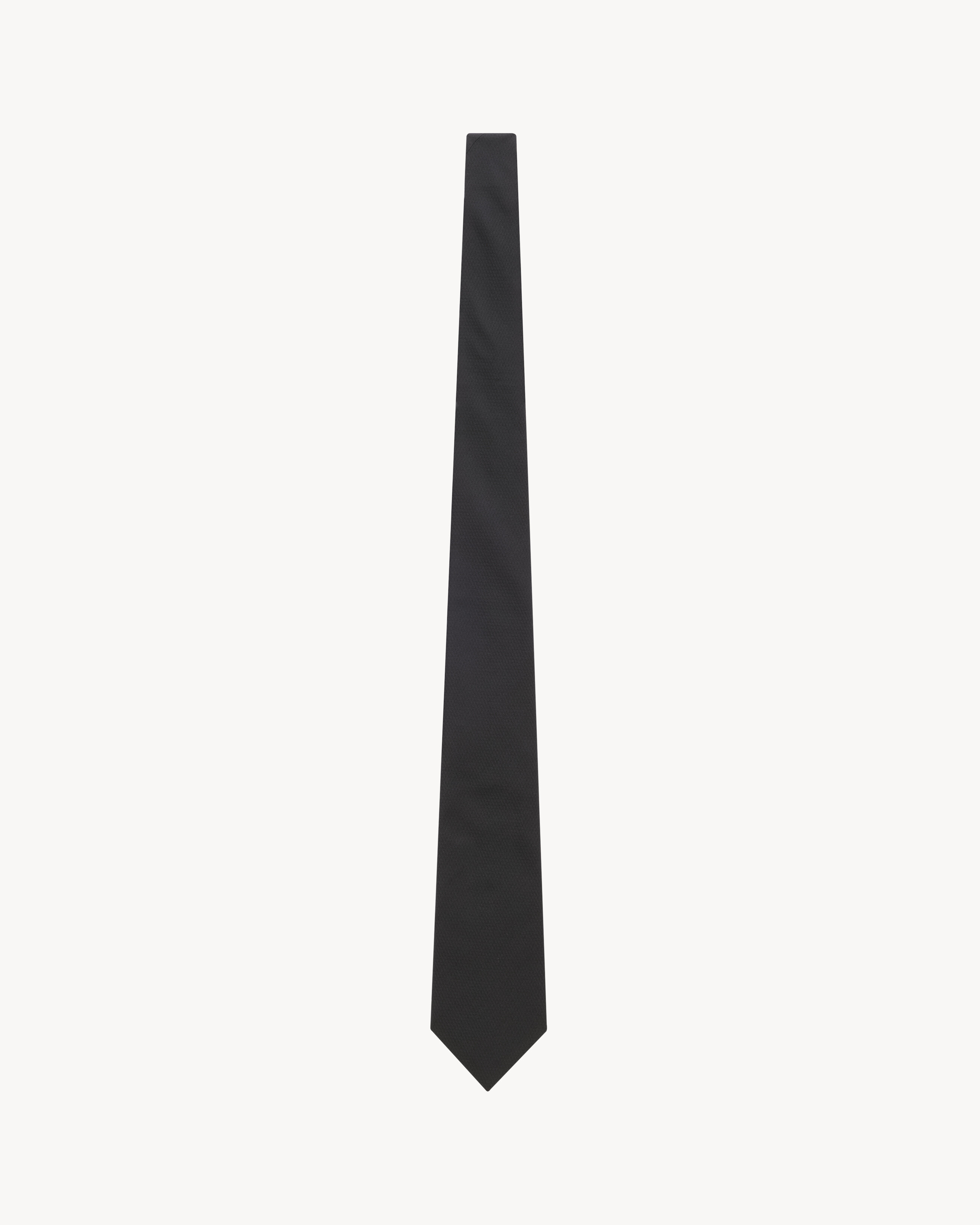 WIDE TIE IN STRIPED SILK JACQUARD - 1
