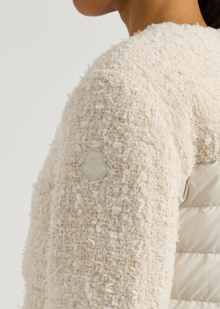 Moncler Dauphin Logo Tweed and Shell Jacket - 5