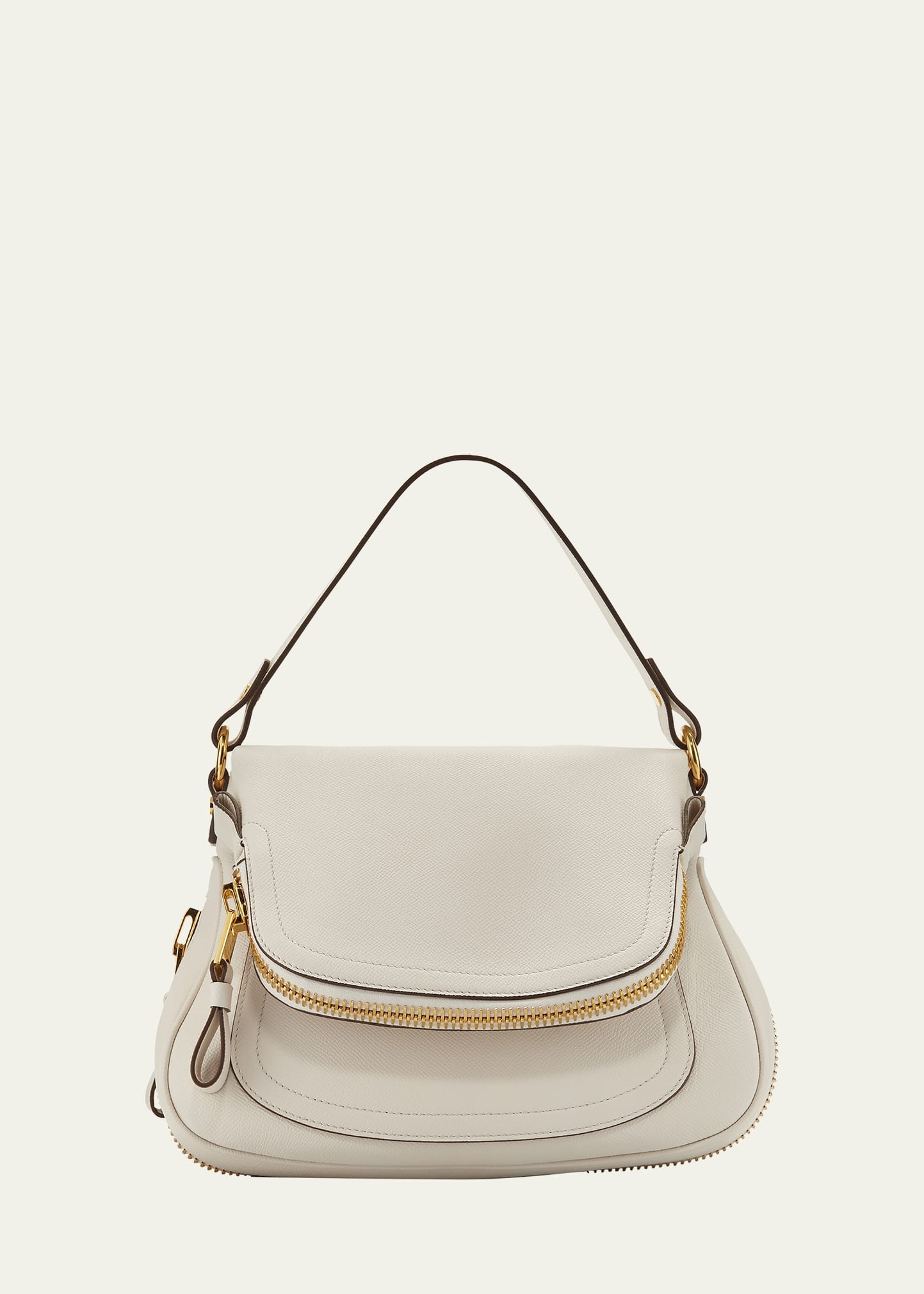 Jennifer Medium Grained Leather Shoulder Bag - 1