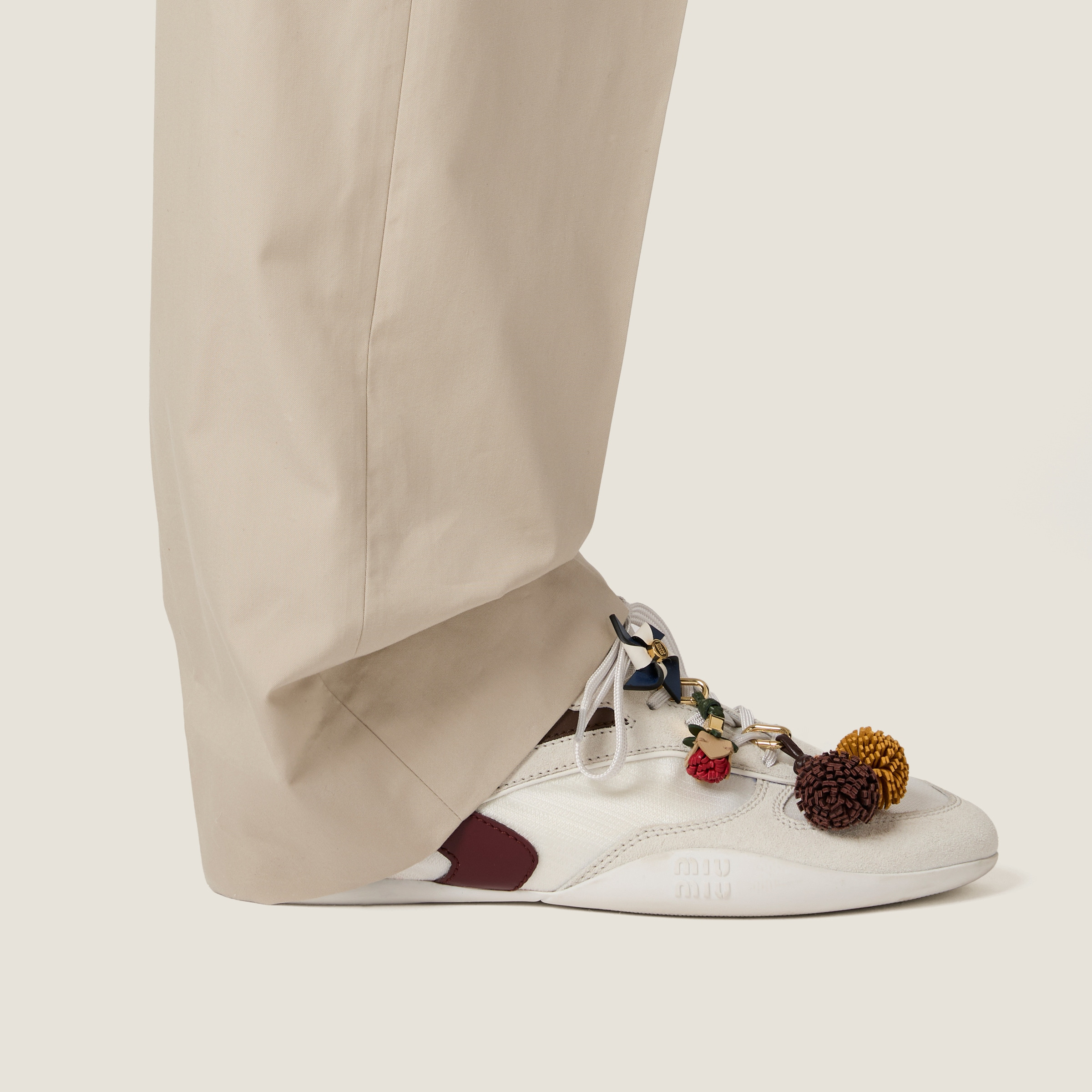 Gymnasium technical fabric and suede sneakers - 5