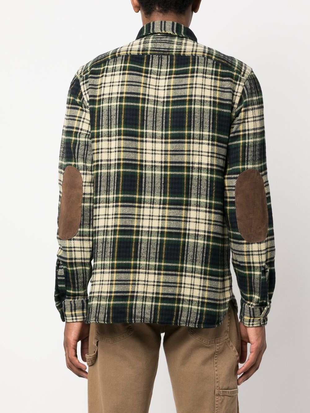 checked long-sleeved shirt - 4